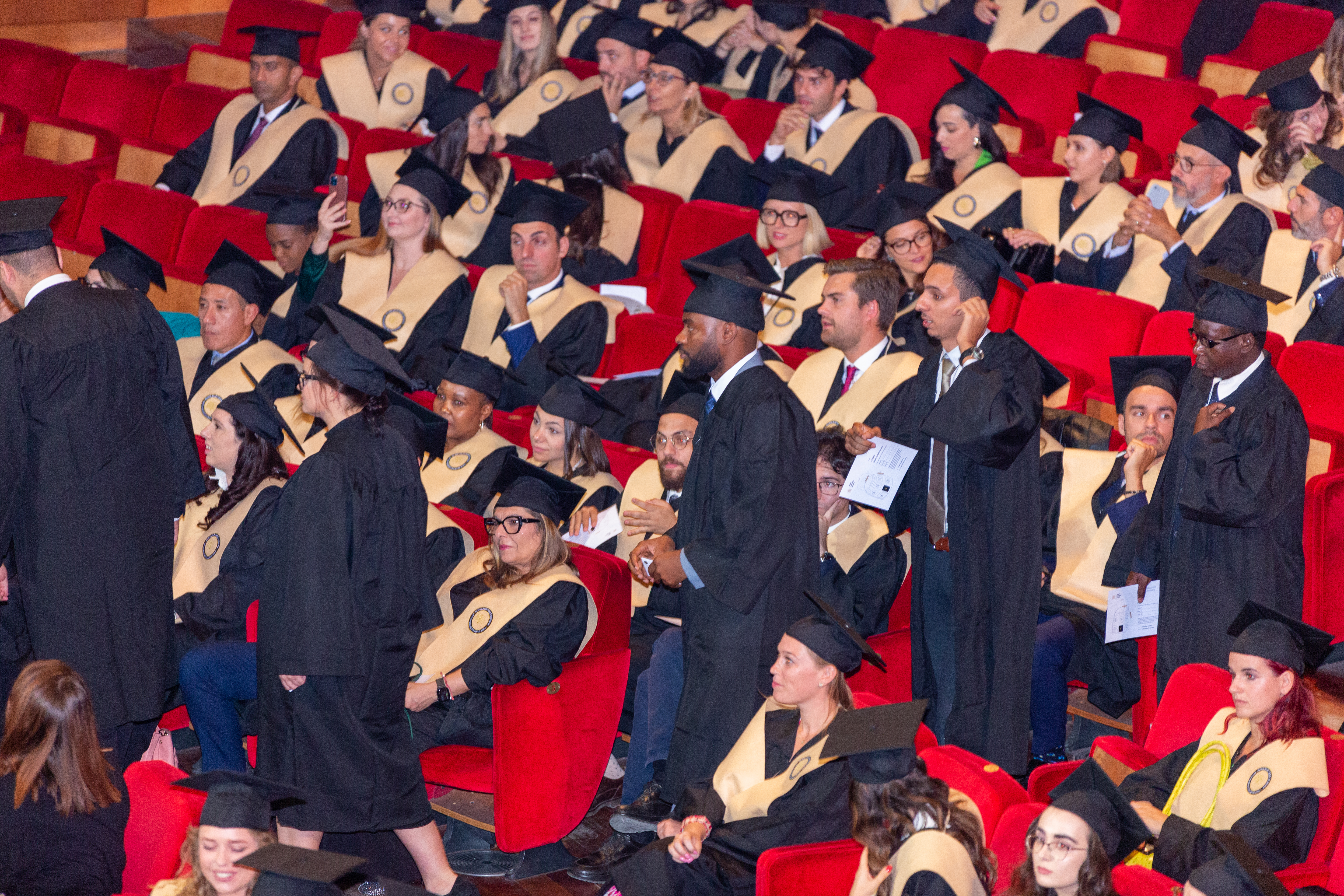 Leon Doungala at a graduation ceremony