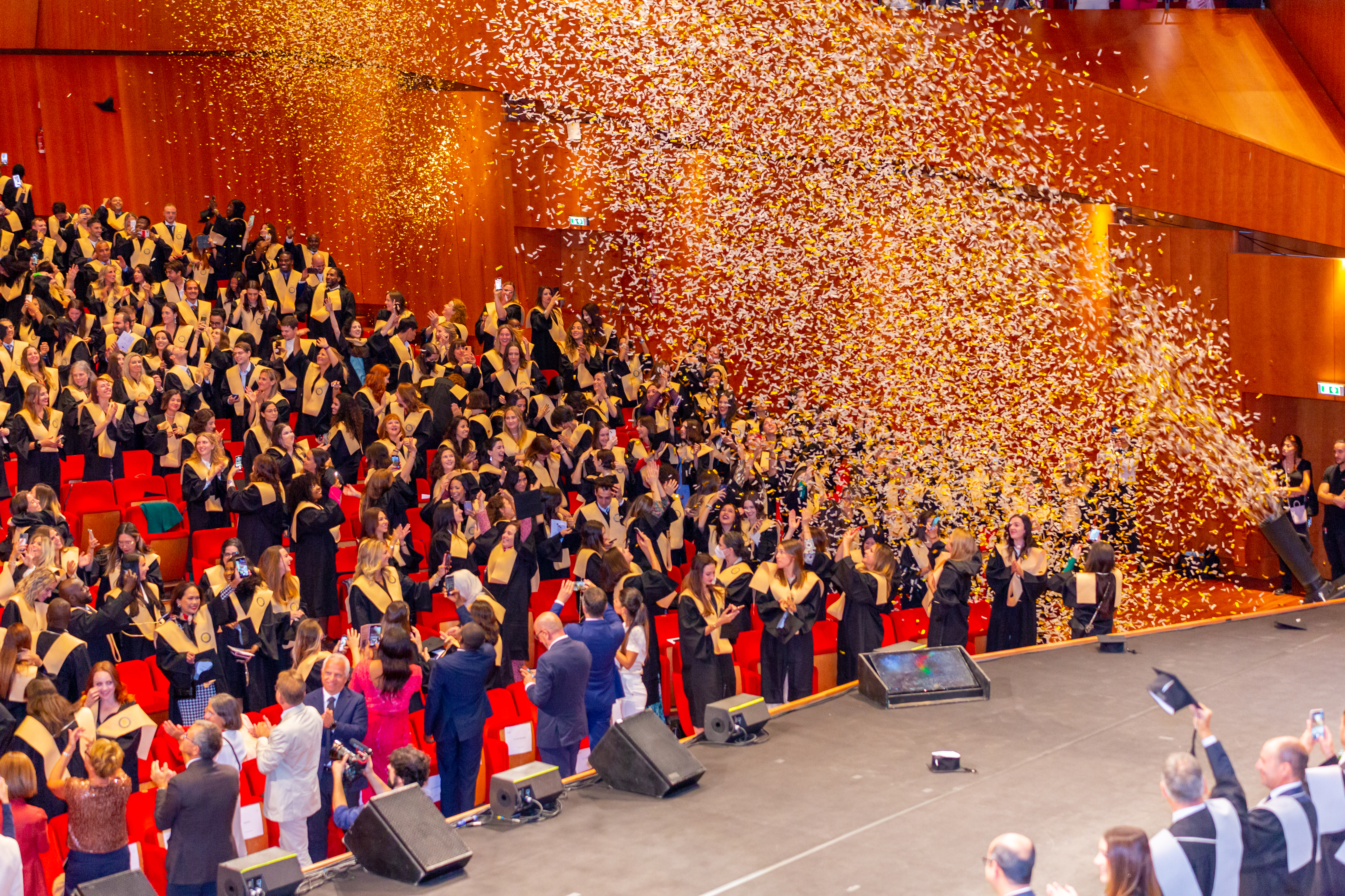 Leon Doungala at a graduation ceremony