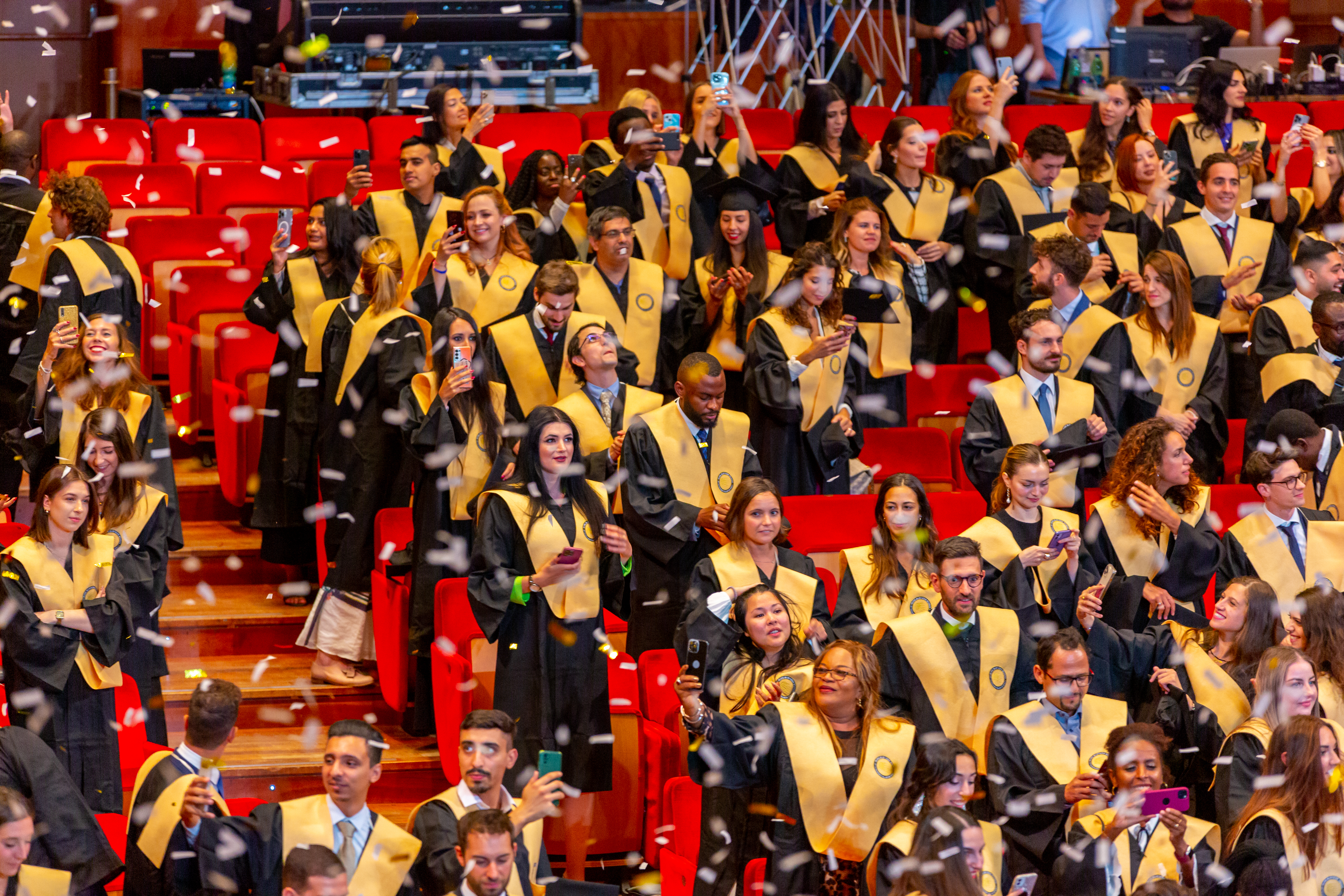 Leon Doungala at a graduation ceremony
